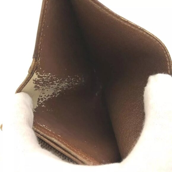 064141AW (K1) Louis Vuitton Wallet Porte Monnaie Brown Monogram - Picture 7 of 9